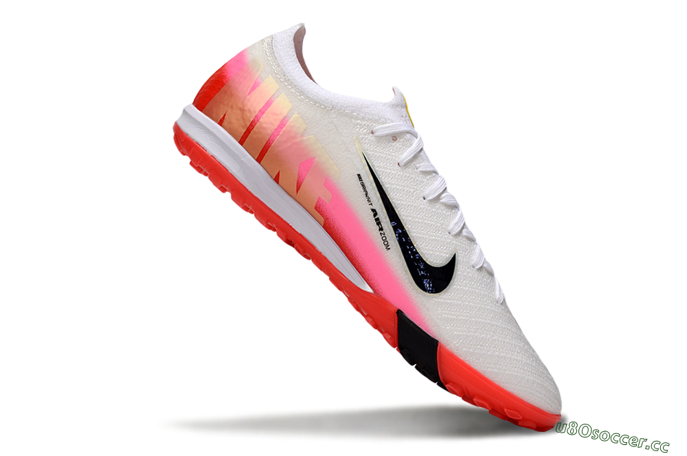 Unisex Nike Air Zoom Mercurial Vapor 16 Elite TF Artificial Turf Low-Tops Football Shoes - White/Blue/Pink 5