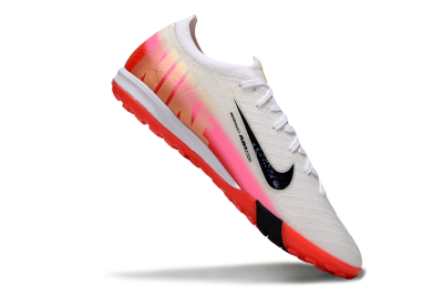 Unisex Nike Air Zoom Mercurial Vapor 16 Elite TF Artificial Turf Low-Tops Football Shoes - White/Blue/Pink