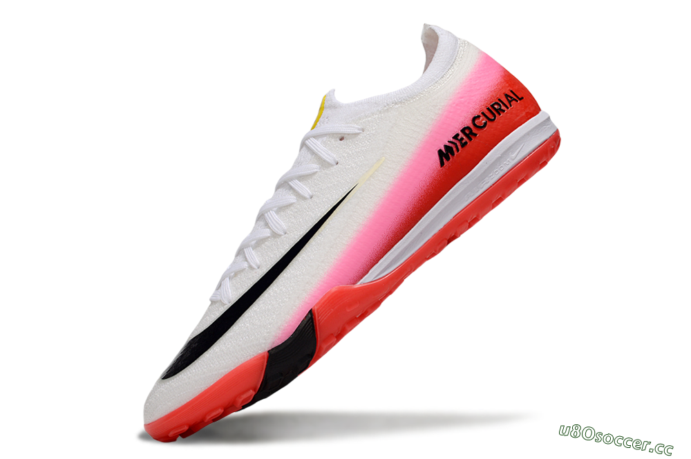 Unisex Nike Air Zoom Mercurial Vapor 16 Elite TF Artificial Turf Low-Tops Football Shoes - White/Blue/Pink 6