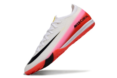 Unisex Nike Air Zoom Mercurial Vapor 16 Elite TF Artificial Turf Low-Tops Football Shoes - White/Blue/Pink