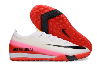 Unisex Nike Air Zoom Mercurial Vapor 16 Elite TF Artificial Turf Low-Tops Football Shoes - White/Blue/Pink