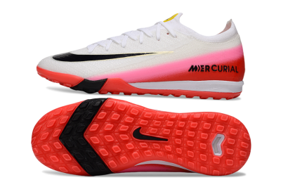 Unisex Nike Air Zoom Mercurial Vapor 16 Elite TF Artificial Turf Low-Tops Football Shoes - White/Blue/Pink