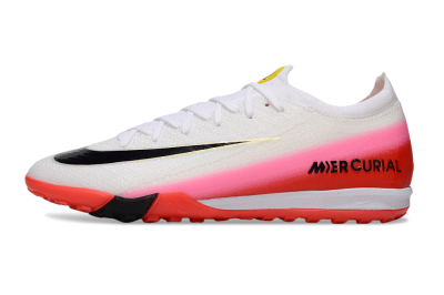 Unisex Nike Air Zoom Mercurial Vapor 16 Elite TF Artificial Turf Low-Tops Football Shoes - White/Blue/Pink