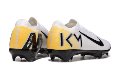 Unisex Nike Air Zoom Mercurial Vapor 16 Elite FG Firm Ground Low-Tops Football Boots - White/Black/Yellow