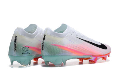 Unisex Nike Air Zoom Mercurial Vapor 16 Elite FG Firm Ground Low-Tops Football Boots - White/Pink/Jade
