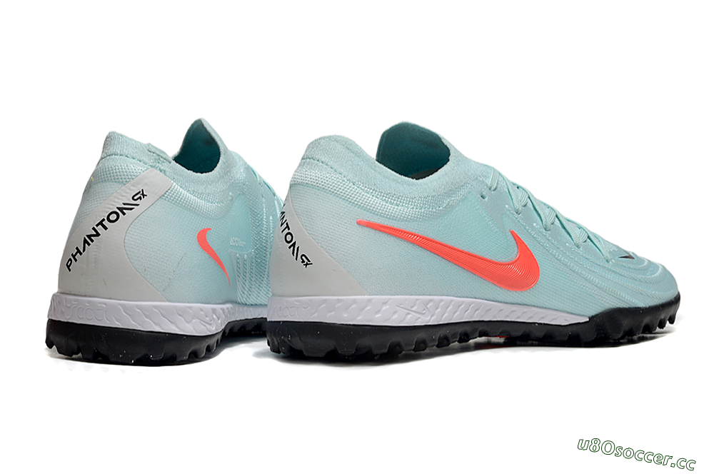 Men's Nike Phantom GX 2 Elite TF Artificial Turf Low-Tops Football Shoes - Jade/Red/White 6