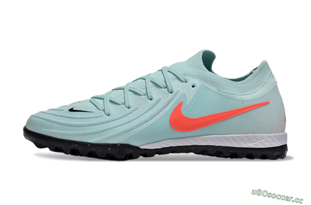 Men's Nike Phantom GX 2 Elite TF Artificial Turf Low-Tops Football Shoes - Jade/Red/White 0