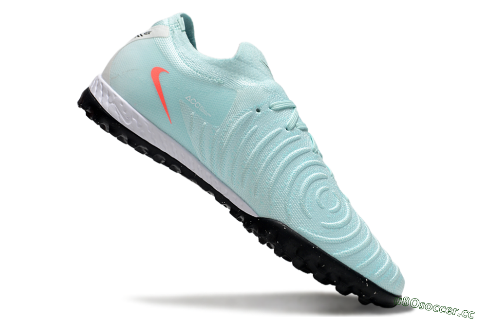 Men's Nike Phantom GX 2 Elite TF Artificial Turf Low-Tops Football Shoes - Jade/Red/White 4