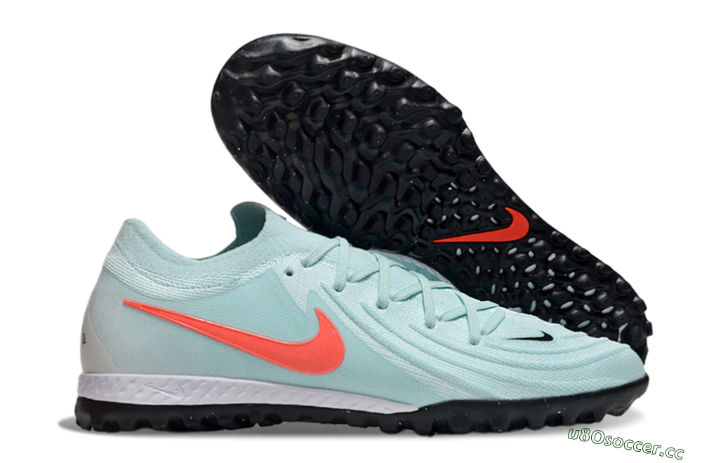 Men's Nike Phantom GX 2 Elite TF Artificial Turf Low-Tops Football Shoes - Jade/Red/White 2