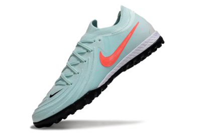 Men's Nike Phantom GX 2 Elite TF Artificial Turf Low-Tops Football Shoes - Jade/Red/White