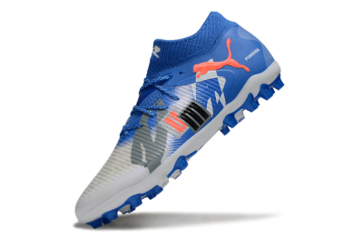 Men's Puma Future 8 Ultimate MG Multi Ground Low-Tops Football Boots - Blue/White/Orange