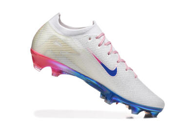 Men's Nike Air Zoom Mercurial Vapor 16 Elite FG Firm Ground Low-Tops Football Boots - White/Blue/Pink