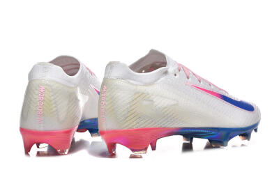 Men's Nike Air Zoom Mercurial Vapor 16 Elite FG Firm Ground Low-Tops Football Boots - White/Blue/Pink