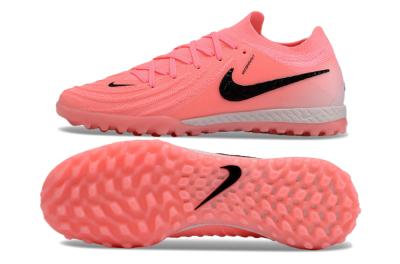 Men's Nike Phantom GX 2 Elite TF Artificial Turf Low-Tops Football Shoes - Pink/Black/White