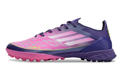 Men's Adidas F50 Pro TF Artificial Turf Low-Tops Football Shoes - Pink/Purple/Yellow