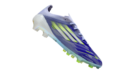 Unisex Adidas F50 Elite FG Firm Ground Low-Tops Football Boots - Blue/Yellow/Silver