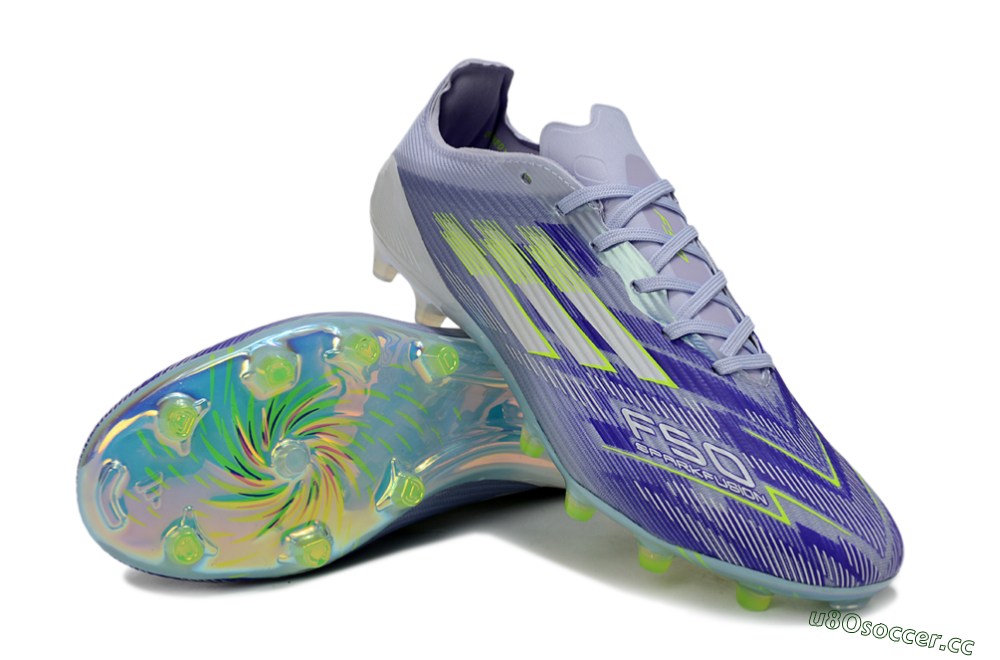 Unisex Adidas F50 Elite FG Firm Ground Low-Tops Football Boots - Blue/Yellow/Silver 4