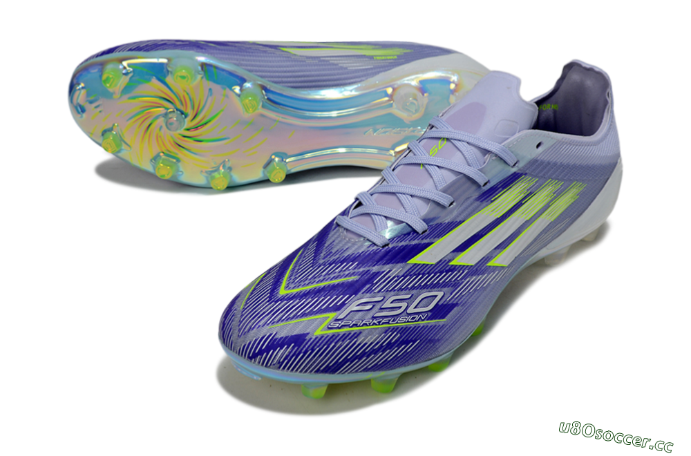 Unisex Adidas F50 Elite FG Firm Ground Low-Tops Football Boots - Blue/Yellow/Silver 3