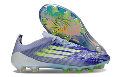 Unisex Adidas F50 Elite FG Firm Ground Low-Tops Football Boots - Blue/Yellow/Silver