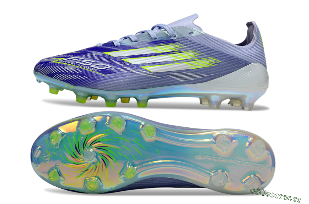 Unisex Adidas F50 Elite FG Firm Ground Low-Tops Football Boots - Blue/Yellow/Silver 1