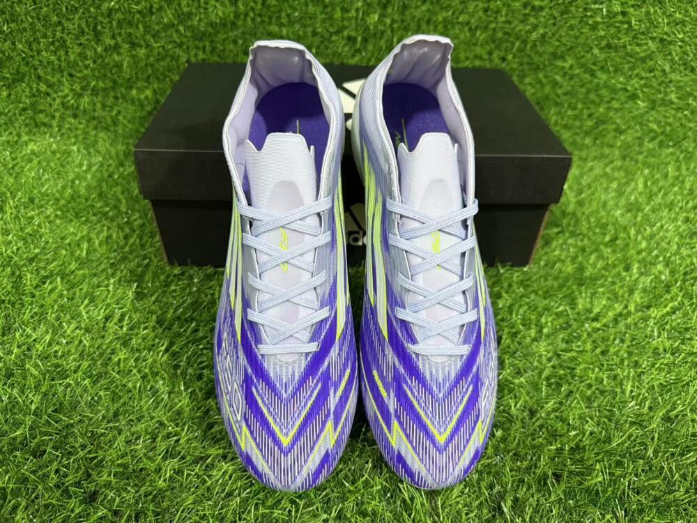 Unisex Adidas F50 Elite FG Firm Ground Low-Tops Football Boots - Blue/Yellow/Silver