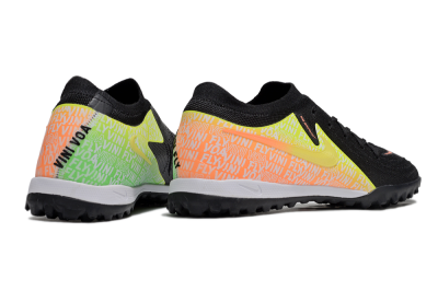 Men's Nike Phantom GX 2 Elite TF Artificial Turf Low-Tops Football Shoes - Black/Yellow/Orange