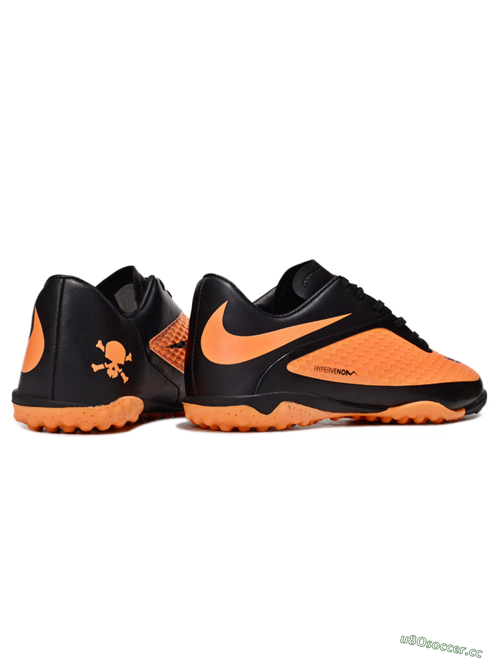 Men's Nike Hypervenom Phantom RGN SE TF Artificial Turf Low-Tops Football Shoes - Orange/Black 6