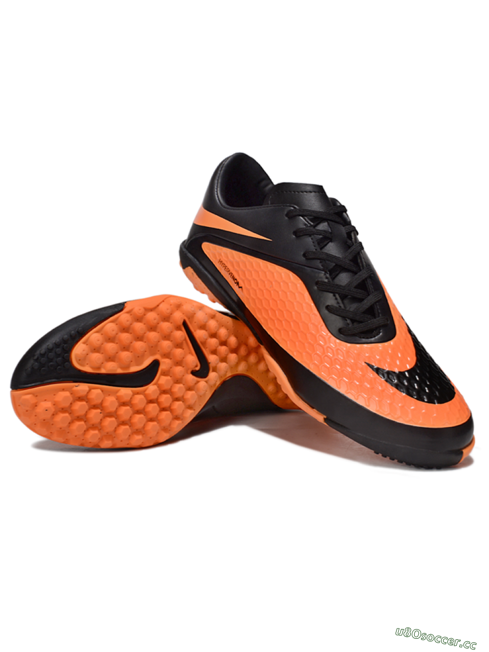 Men's Nike Hypervenom Phantom RGN SE TF Artificial Turf Low-Tops Football Shoes - Orange/Black 3
