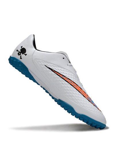 Men's Nike Hypervenom Phantom RGN SE TF Artificial Turf Low-Tops Football Shoes - White/Blue/Orange