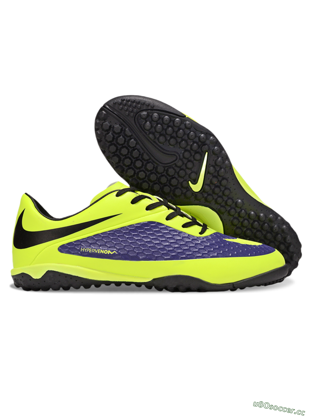 Men's Nike Hypervenom Phantom RGN SE TF Artificial Turf Low-Tops Football Shoes - Yellow/Blue/Black 2