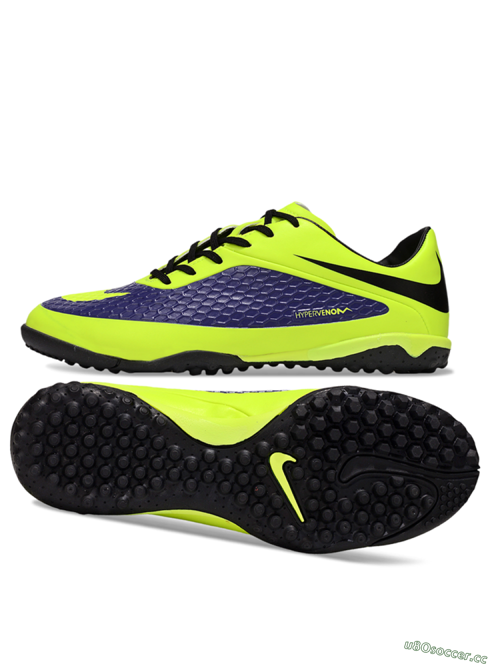 Men's Nike Hypervenom Phantom RGN SE TF Artificial Turf Low-Tops Football Shoes - Yellow/Blue/Black 1