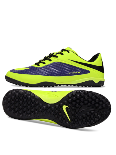 Men's Nike Hypervenom Phantom RGN SE TF Artificial Turf Low-Tops Football Shoes - Yellow/Blue/Black