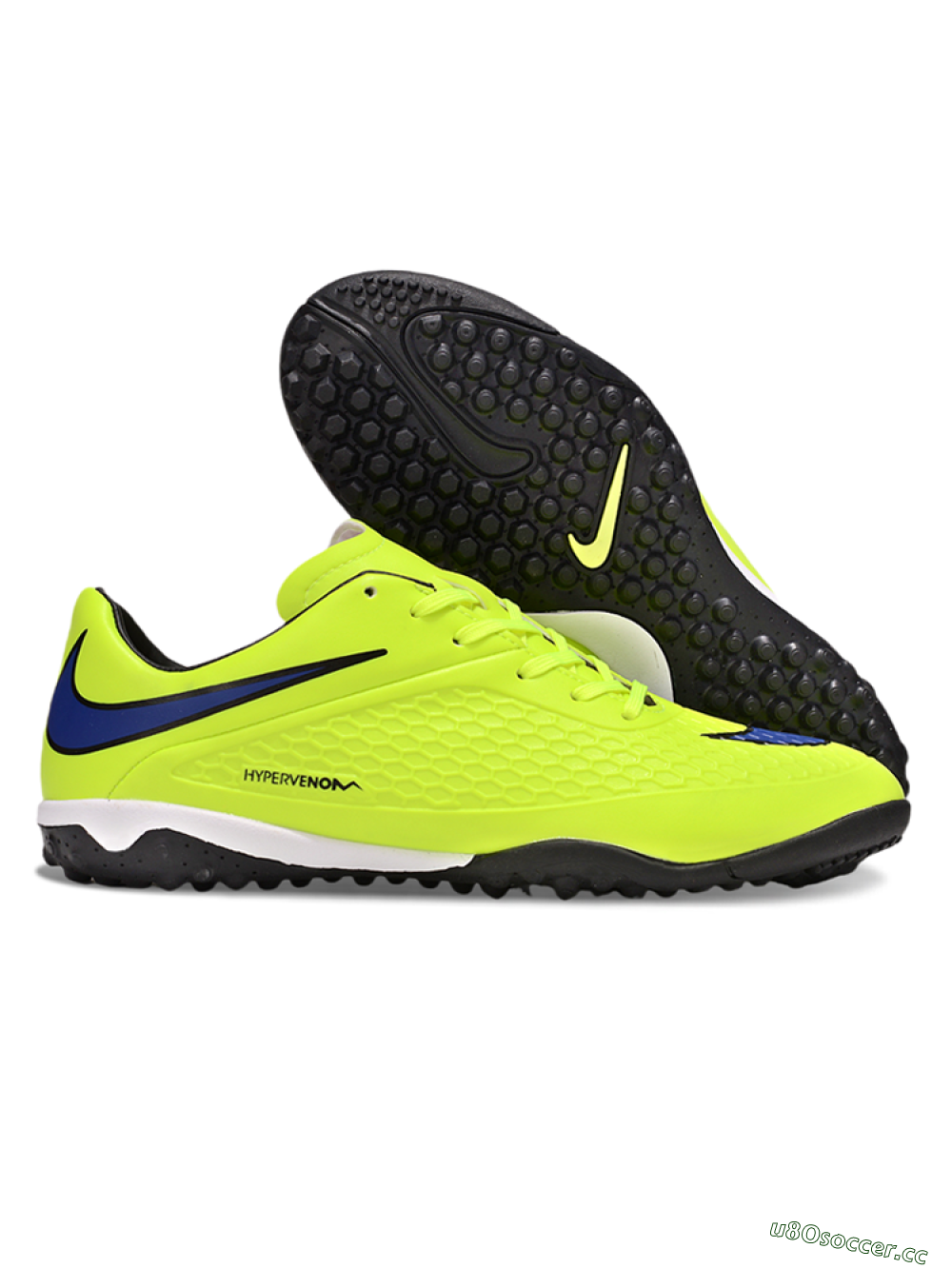 Men's Nike Hypervenom Phantom RGN SE TF Artificial Turf Low-Tops Football Shoes - Yellow/Blue/Black 2