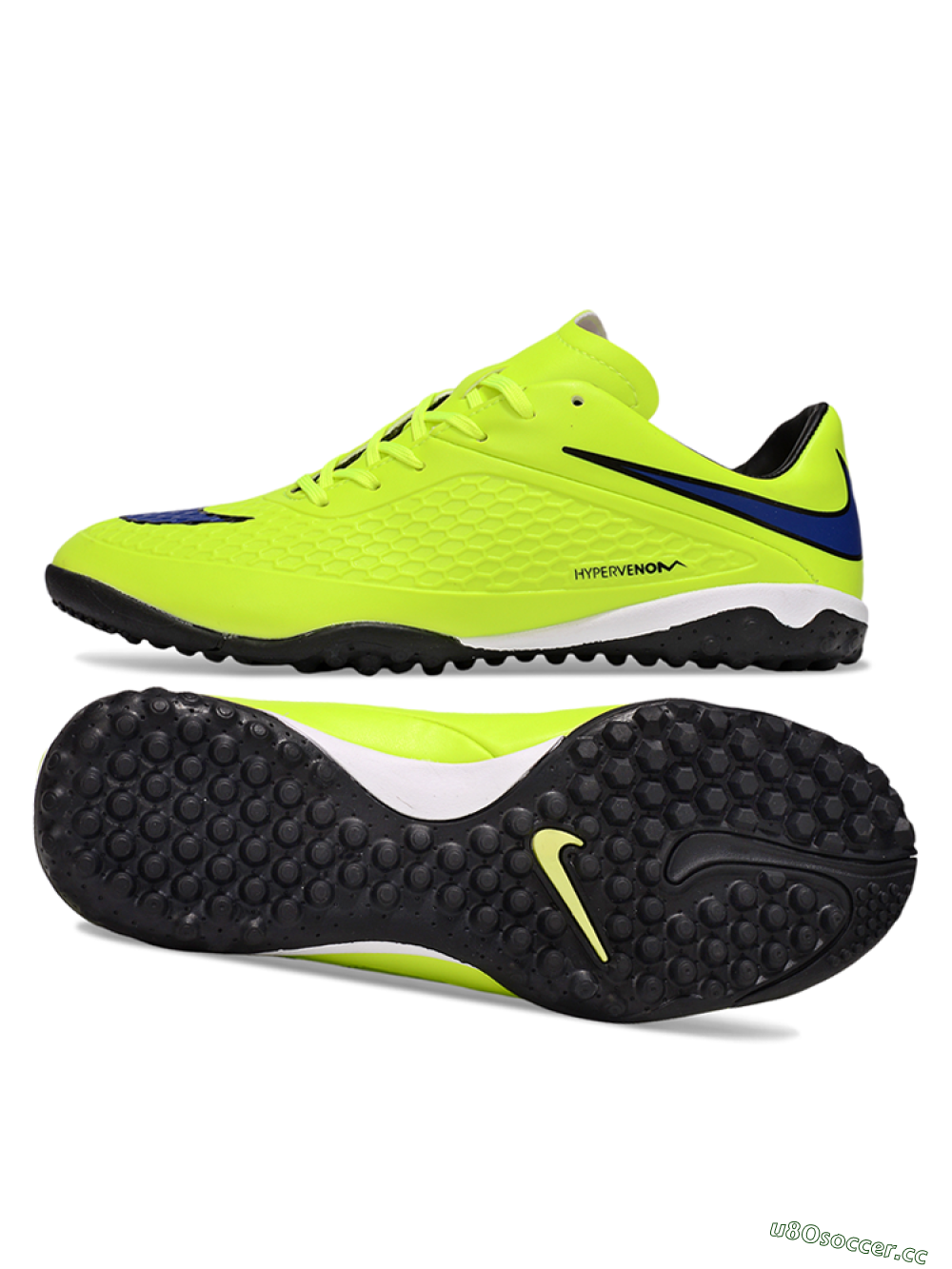 Men's Nike Hypervenom Phantom RGN SE TF Artificial Turf Low-Tops Football Shoes - Yellow/Blue/Black 1