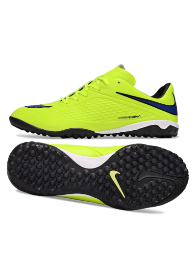 Men's Nike Hypervenom Phantom RGN SE TF Artificial Turf Low-Tops Football Shoes - Yellow/Blue/Black
