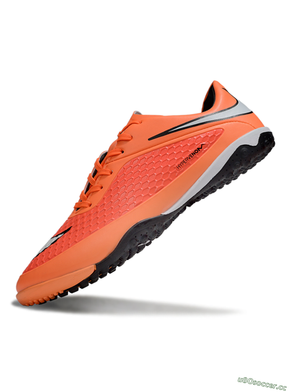 Men's Nike Hypervenom Phantom RGN SE TF Artificial Turf Low-Tops Football Shoes - Orange/Red/White 5