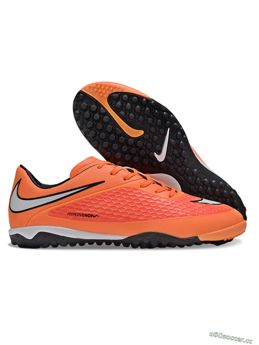 Men's Nike Hypervenom Phantom RGN SE TF Artificial Turf Low-Tops Football Shoes - Orange/Red/White 2