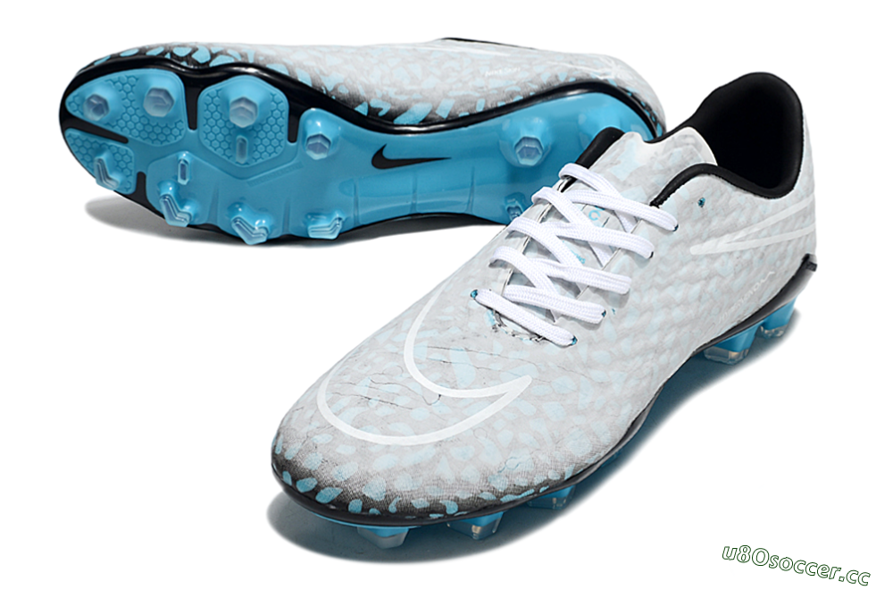 Men's Nike Hypervenom Phantom RGN SE FG Firm Ground Low-Tops Football Boots - Jade/Grey/White 3