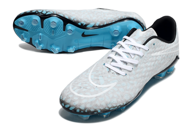 Men's Nike Hypervenom Phantom RGN SE FG Firm Ground Low-Tops Football Boots - Jade/Grey/White