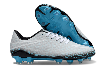 Men's Nike Hypervenom Phantom RGN SE FG Firm Ground Low-Tops Football Boots - Jade/Grey/White