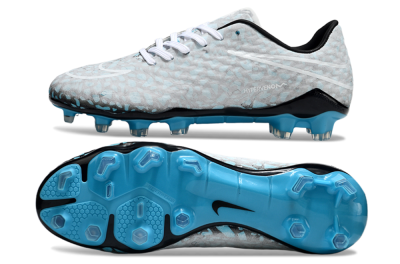 Men's Nike Hypervenom Phantom RGN SE FG Firm Ground Low-Tops Football Boots - Jade/Grey/White