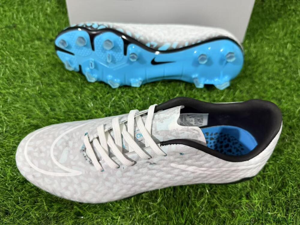 Men's Nike Hypervenom Phantom RGN SE FG Firm Ground Low-Tops Football Boots - Jade/Grey/White