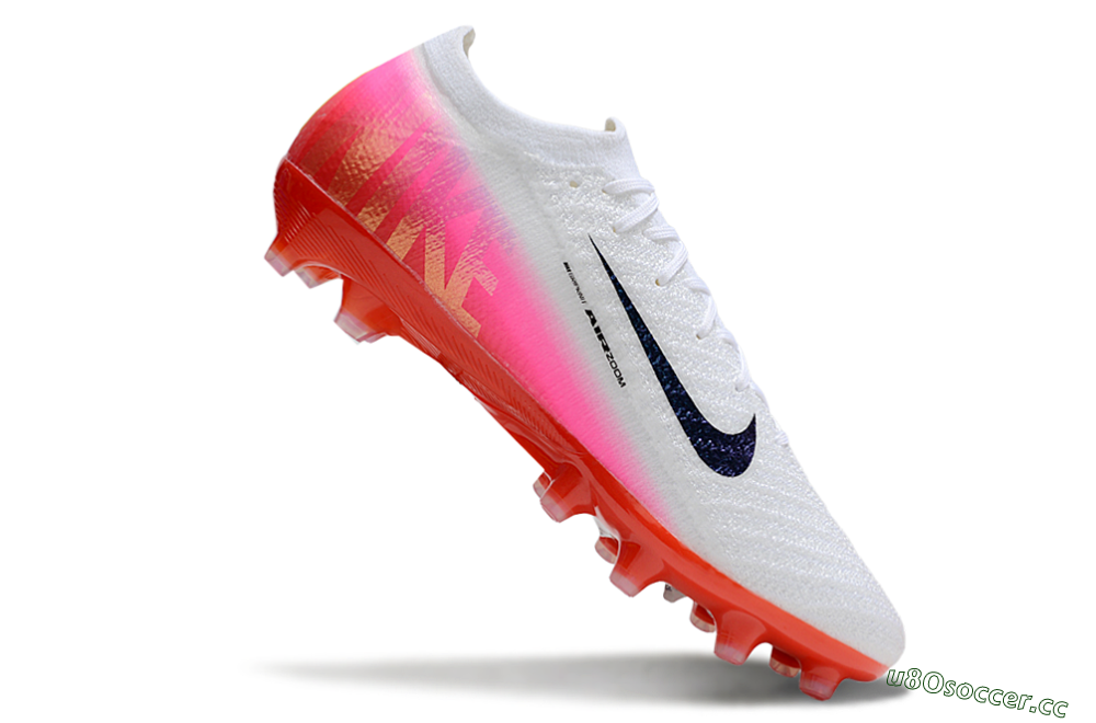 Unisex Nike Air Zoom Mercurial Vapor 16 Elite AG Artificial Grass Low-Tops Football Boots - White/Blue/Pink 5