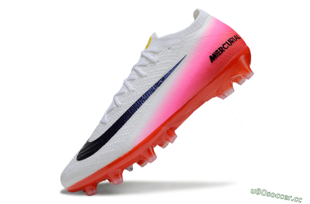 Unisex Nike Air Zoom Mercurial Vapor 16 Elite AG Artificial Grass Low-Tops Football Boots - White/Blue/Pink 6