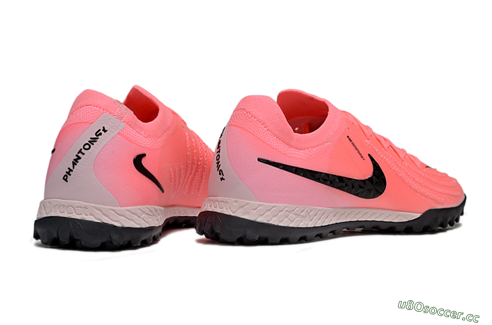 Men's Nike Phantom GX 2 Elite TF Artificial Turf Low-Tops Football Shoes - Pink/Black/White 7