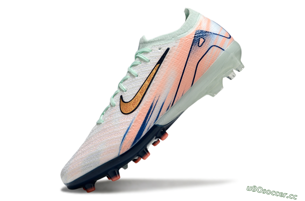 Unisex Nike Air Zoom Mercurial Vapor 16 Elite AG Artificial Grass Low-Tops Football Boots - Pink/Jade/Yellow 6