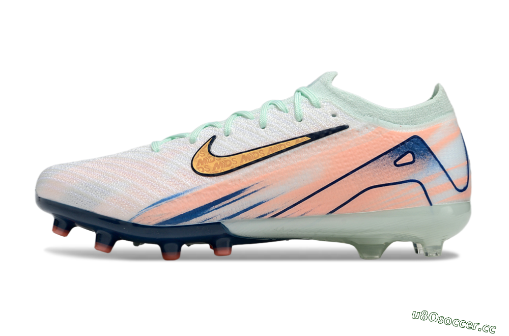 Unisex Nike Air Zoom Mercurial Vapor 16 Elite AG Artificial Grass Low-Tops Football Boots - Pink/Jade/Yellow 0