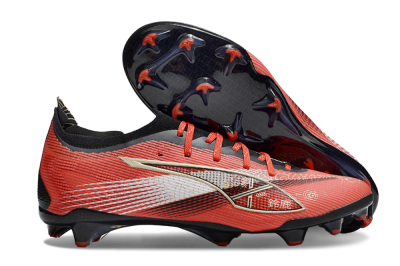 Men's Puma Ultra 5 Ultimate FG Firm Ground Low-Tops Football Boots - Red/Gold/White