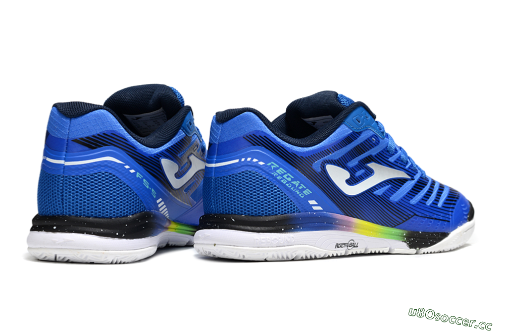 Men's Joma Top Flex IC Indoor & Futsal Low-Tops Football Shoes - Blue/White/Black 6
