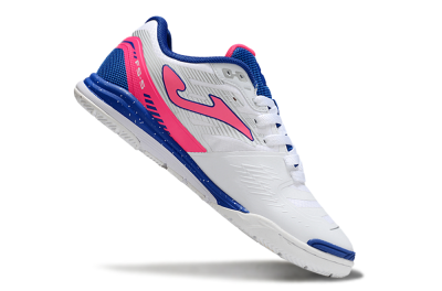 Men's Joma Top Flex IC Indoor & Futsal Low-Tops Football Shoes - White/Pink/Blue